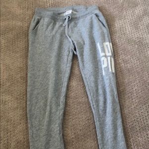 VS Pink Light Grey Jogger Sweats